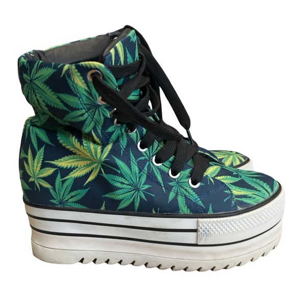 Black milk Mary Jane platform sneakers - size 6 - Picture 2 of 6